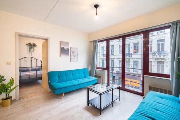 Foto van Luxe appartement in Antwerpen - Vakantiehuis in Antwerp - LivingRoom