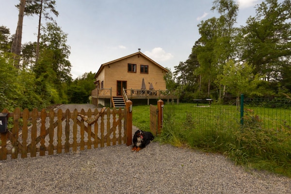 Foto van Luxe chalet met sauna in het bos - Vakantiehuis in Barvaux - ExteriorSummer