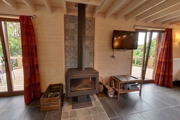Foto van Luxe chalet met sauna in het bos - Vakantiehuis in Barvaux - LivingRoom