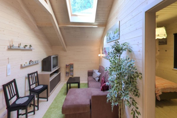 Foto van Luxe chalet met sauna in het bos nabij - Vakantiehuis in Barvaux - LivingRoom