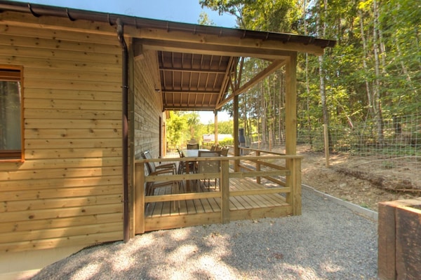 Foto van Luxe chalet met sauna in het bos nabij Durbuy - Vakantiehuis in Barvaux - Terrace