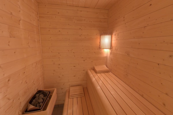 Foto van Luxe chalet met sauna in het bos nabij Durbuy - Vakantiehuis in Barvaux - Sauna