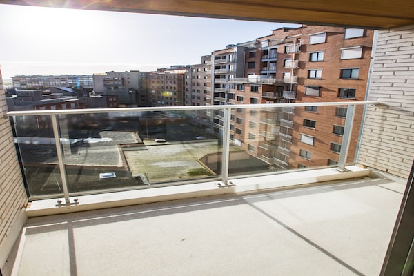 Foto van Prachtig appartement met fenomenaal zeezicht - Vakantiehuis in Westende - TerraceBalcony