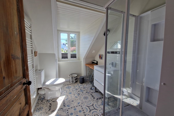 Foto van Vakantiehuis in Locquirec bij zandstrand - Vakantiehuis in Locquirec - BathRoom