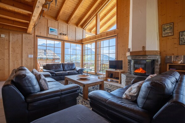 Foto van Chalet in Veysonnaz bij Skiliften - Vakantiehuis in Veysonnaz - LivingRoom