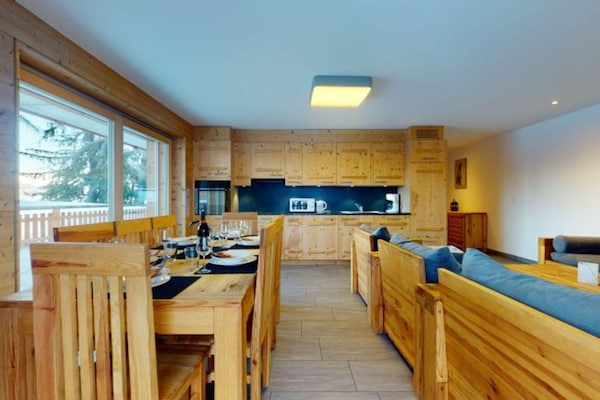 Foto van Appartement in Veysonnaz bij de skibaan - Vakantiehuis in Veysonnaz - DiningRoom