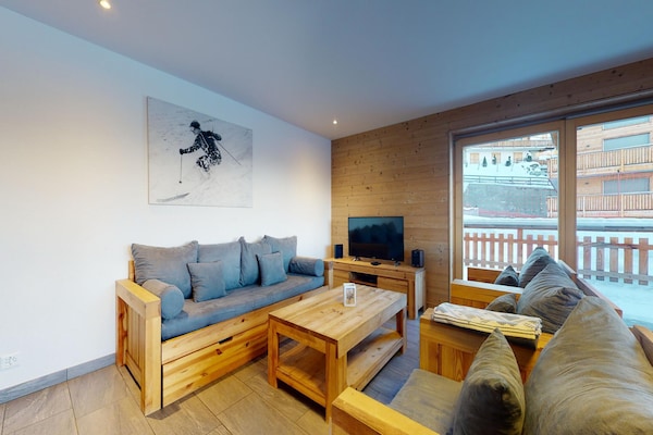 Foto van Appartement in Veysonnaz bij de skibaan - Vakantiehuis in Veysonnaz - LivingRoom