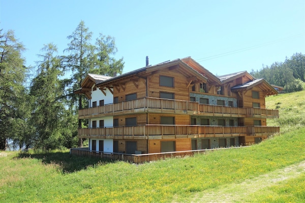 Foto van Appartement met uitzicht op de bergen in Veysonnaz - ExteriorSummer