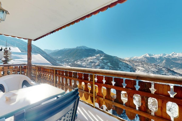 Foto van Luxe appartement in Veysonnaz - Vakantiehuis in Veysonnaz - TerraceBalcony