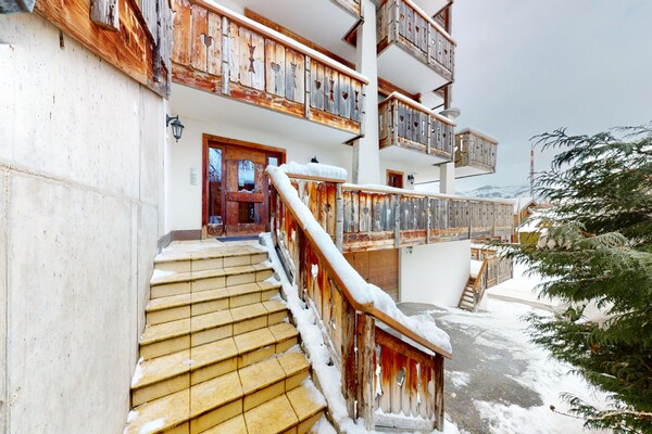 Foto van Appartement op centrale locatie met uitzicht - Vakantiehuis in Haute-Nendaz - ExteriorWinter