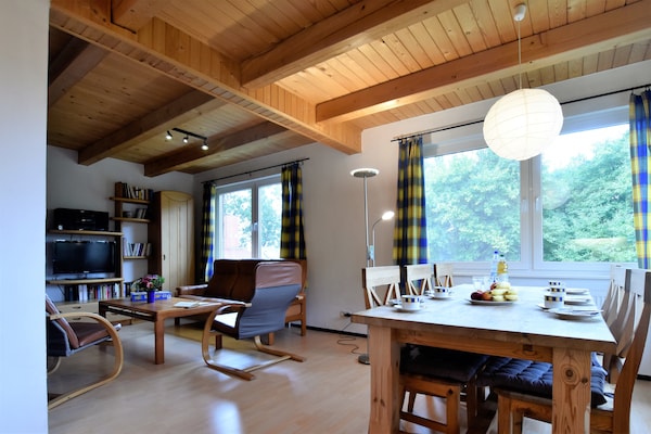 Foto van Luxe vakantieappartement in Boddin met tuin - Vakantiehuis in Walkendorf OT Boddin - LivingRoom