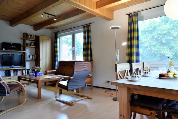 Foto van Luxe vakantieappartement in Boddin met tuin - Vakantiehuis in Walkendorf OT Boddin - LivingRoom