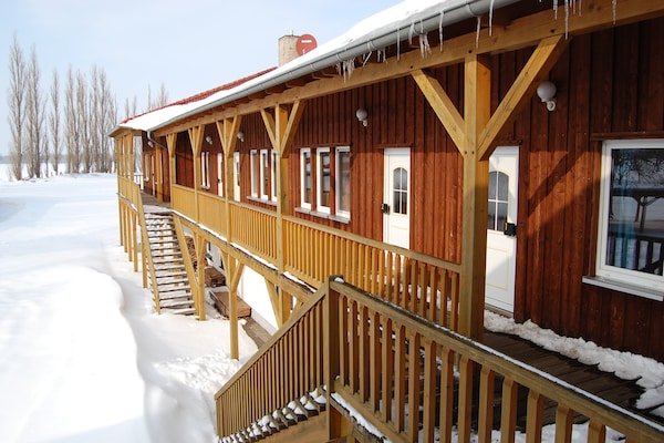 Foto van Luxe vakantieappartement in Boddin met tuin - Vakantiehuis in Walkendorf OT Boddin - ExteriorWinter