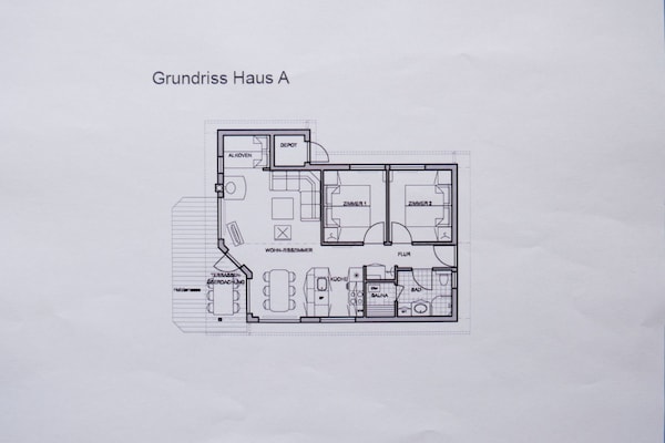 Foto van Familieverblijf voor 6 in Großenbrode - Vakantiehuis in Großenbrode - FloorPlan