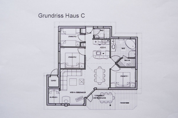 Foto van Familievakantie aan het Baltische strand - Vakantiehuis in Großenbrode - FloorPlan