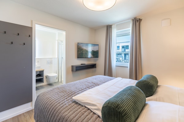 Foto van Luxe appartement met zeezicht - Vakantiehuis in Nordstrand - BedRoom