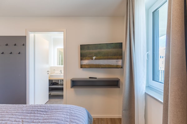 Foto van Luxe appartement met zeezicht - Vakantiehuis in Nordstrand - BedRoom