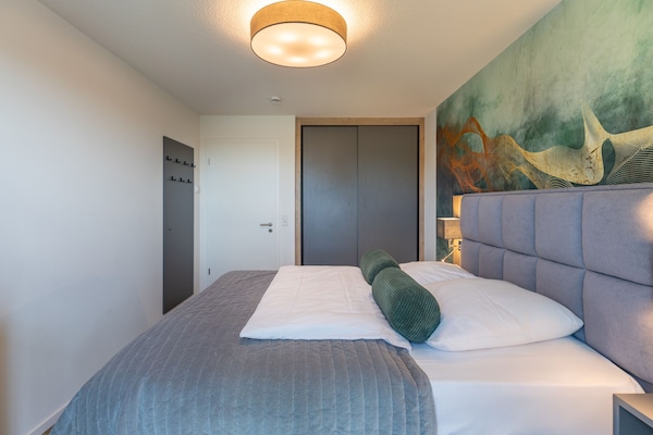 Foto van Luxe appartement met zeezicht - Vakantiehuis in Nordstrand - BedRoom