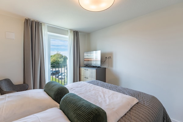 Foto van Luxe appartement met zeezicht - Vakantiehuis in Nordstrand - BedRoom