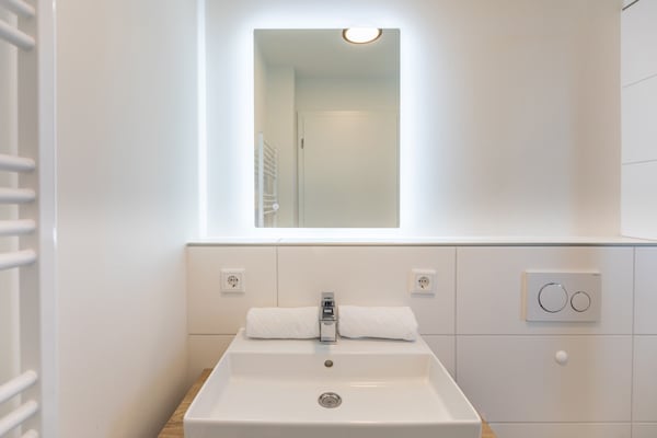 Foto van Luxe appartement met zeezicht - Vakantiehuis in Nordstrand - BathRoom