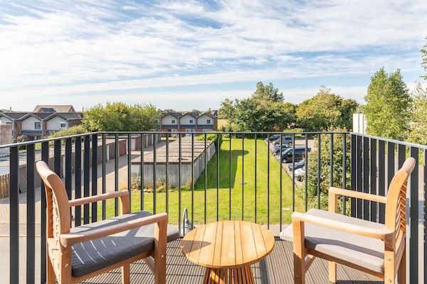 Foto van Luxe appartement met zeezicht - Vakantiehuis in Nordstrand - TerraceBalcony