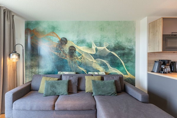 Foto van Luxe appartement met zeezicht - Vakantiehuis in Nordstrand - LivingRoom