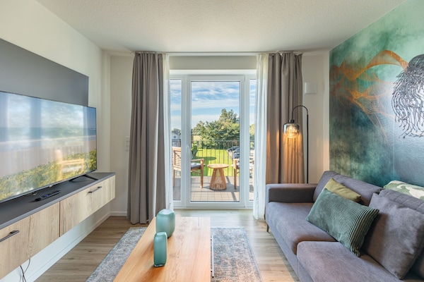 Foto van Luxe appartement met zeezicht - Vakantiehuis in Nordstrand - LivingRoom