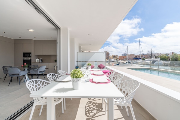 Foto van Appartement in Roses bij Strand & Zwembad - Vakantiehuis in Rosas / Roses - terrace
