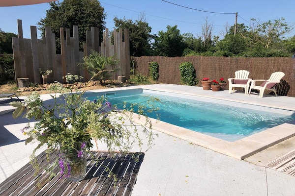 Foto van Landelijk familieparadijs voor 8 met zwembad - Vakantiehuis in Frontenay sur Dive - PoolOfHouse