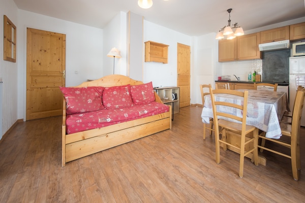 Foto van Appartement in Orcières met verwarmd zwembad - Vakantiehuis in Orcières - LivingRoom