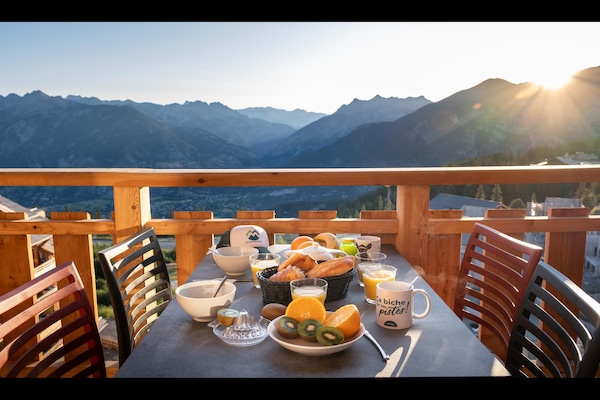 Foto van Appartement in Frankrijk met Ski-In/Ski-Out - Vakantiehuis in RISOUL - TerraceBalcony