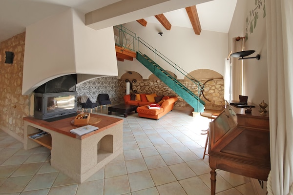 Foto van Blijf, Saint-André-de-Roquelongue - Vakantiehuis in Saint-André-de-Roquelongue - LivingRoom