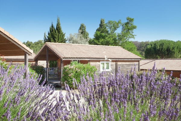 Foto van Chalet in Provence met Schaduwrijke Pijnbomen - Vakantiehuis in Carnoux-en-Provence - ExteriorSummer