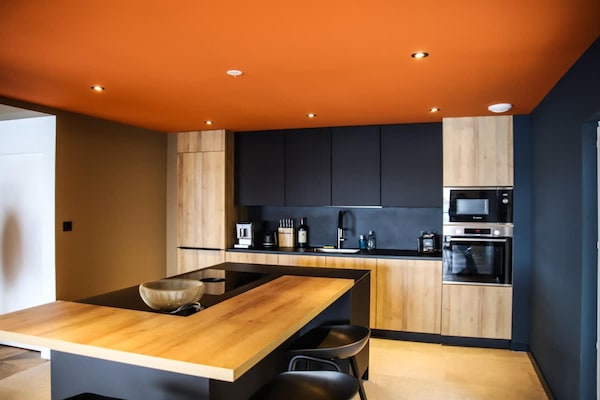 Foto van Appartement in Landéda met uitzicht op het strand - Kitchen