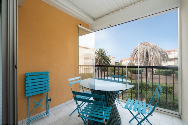 Foto van Stijlvol verblijf aan zee in Agde - Vakantiehuis in Agde - TerraceBalcony