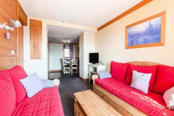 Foto van Appartement Prestige 2 kamers (8 Personen) - Vakantiehuis in Huez - LivingRoom