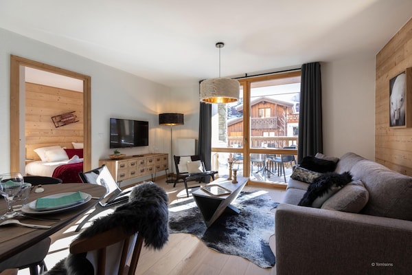 Foto van Appartement in Les Deux Alpes bij Skipistes - Vakantiehuis in Les Deux Alpes - LivingRoom