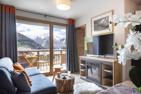 Foto van Appartement in Les Deux Alpes met Alpenzicht - Vakantiehuis in Les 2 Alpes - LivingRoom