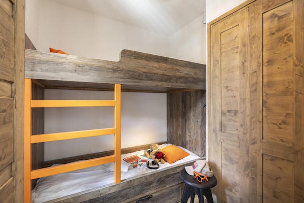 Foto van Appartement in Les Deux Alpes met Alpenzicht - Vakantiehuis in Les 2 Alpes - BedRoom