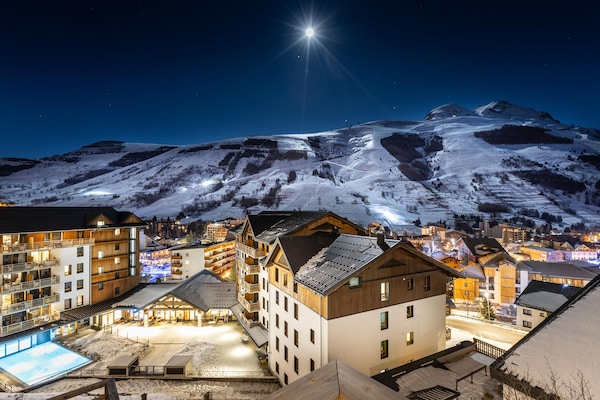 Foto van Appartement in Les Deux Alpes met Alpenzicht - Vakantiehuis in Les 2 Alpes - ViewWinter