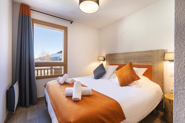 Foto van Appartement in Les Deux Alpes met Alpenzicht - Vakantiehuis in Les 2 Alpes - BedRoom