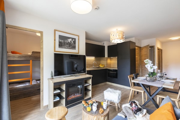 Foto van Appartement in Les Deux Alpes met Alpenzicht - Vakantiehuis in Les 2 Alpes - LivingRoom