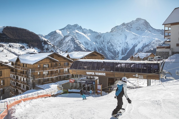 Foto van Appartement in Les Deux Alpes met Alpenzicht - Vakantiehuis in Les 2 Alpes - ExteriorWinter