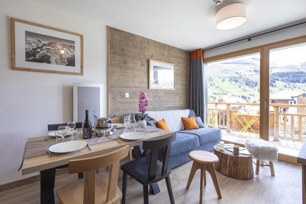 Foto van Vakantiehuis in Les Deux Alpes met Balkon - Vakantiehuis in Les 2 Alpes - LivingRoom
