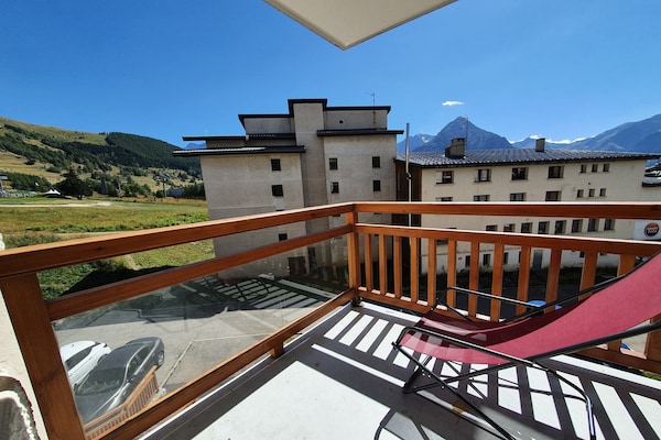 Foto van Ski-in appartement voor 6 gasten - Vakantiehuis in Les Deux Alpes - TerraceBalcony