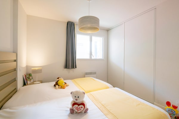 Foto van Familieappartement aan de Atlantische kust - Vakantiehuis in Biscarrosse - BedRoom