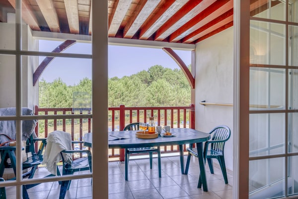 Foto van Luxe appartement voor 6 nabij het meer - Vakantiehuis in Biscarosse - TerraceBalcony