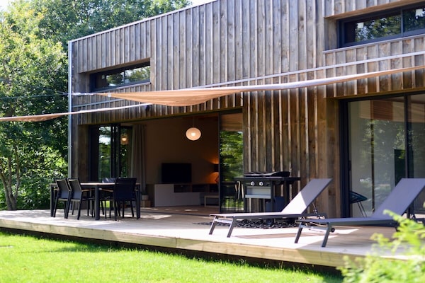Foto van Een houten huis met bioklimaat op het platteland - Vakantiehuis in Messanges - Untagged