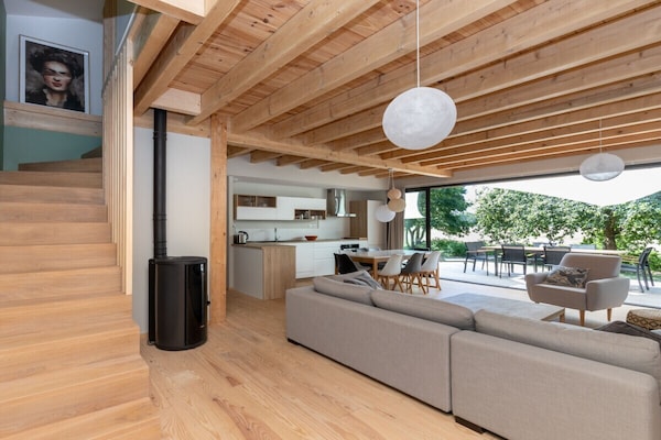 Foto van Een houten huis met bioklimaat op het platteland - Vakantiehuis in Messanges - Untagged