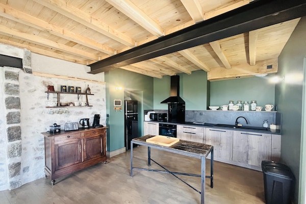 Foto van 2 huizen voor een groot gezin of groep. - Vakantiehuis in Gouville sur mer - Kitchen